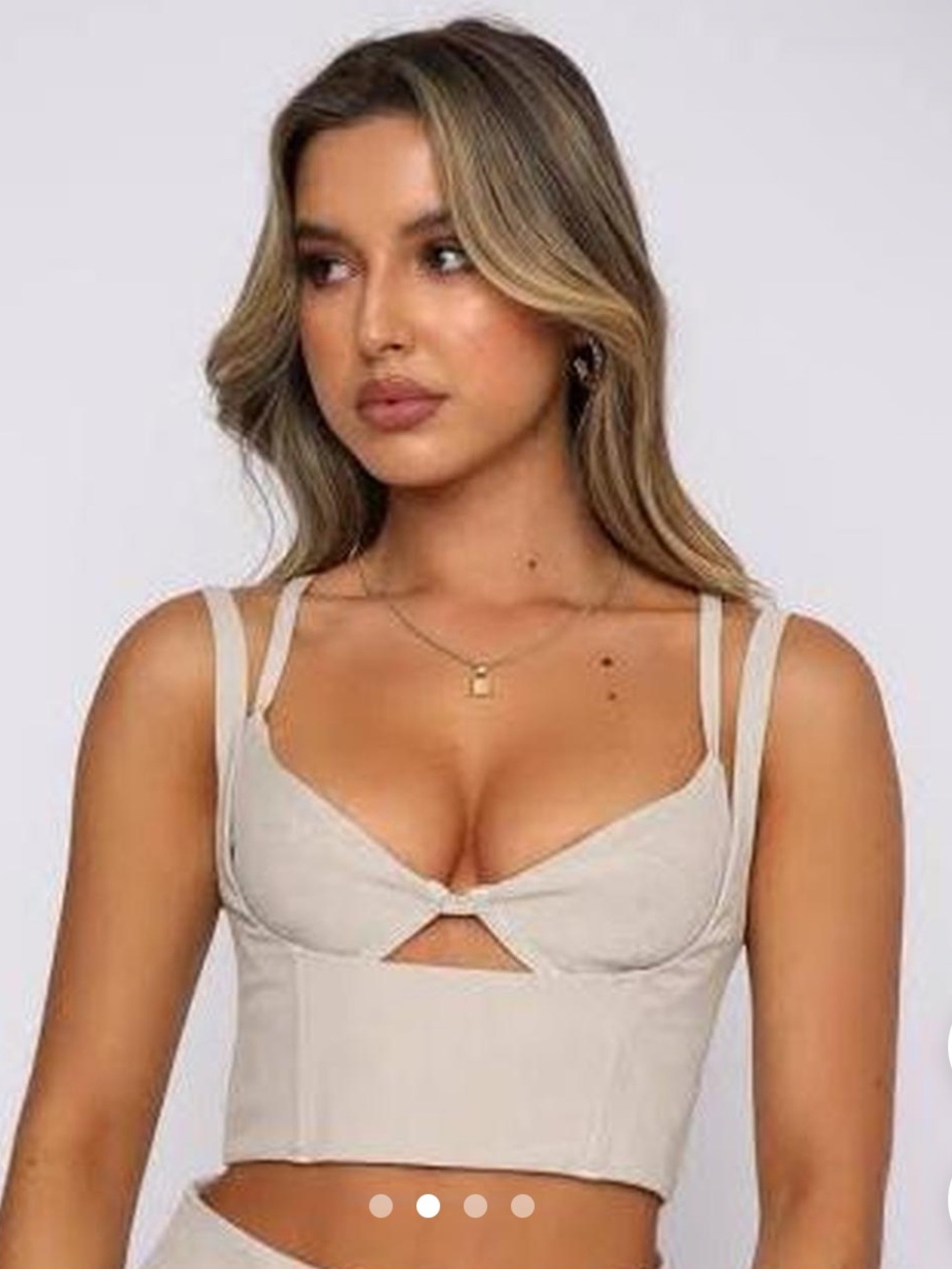 White Fox Bustier Corset